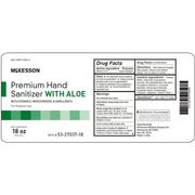 McKesson Premium Hand Sanitizer with Aloe and Spring Water Scent - 18oz Pump Bottle - Senior.com Hand Sanitizers