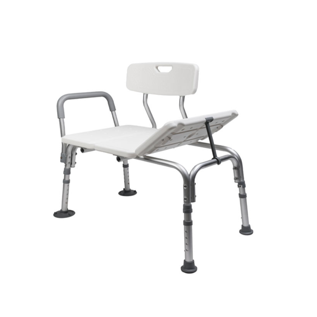 MOBB Healthcare Transfer Bath Bench with Curtain Control - Senior.com Transfer Benches