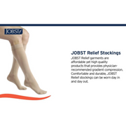 JOBST Relief Knee High Open Toe Unisex Compression Socks - 20-30 mmHg - Senior.com Compression Socks
