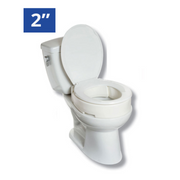 MOBB Healthcare 2" Hinged Raised Toilet Seat - Senior.com Raised Toilet Seats