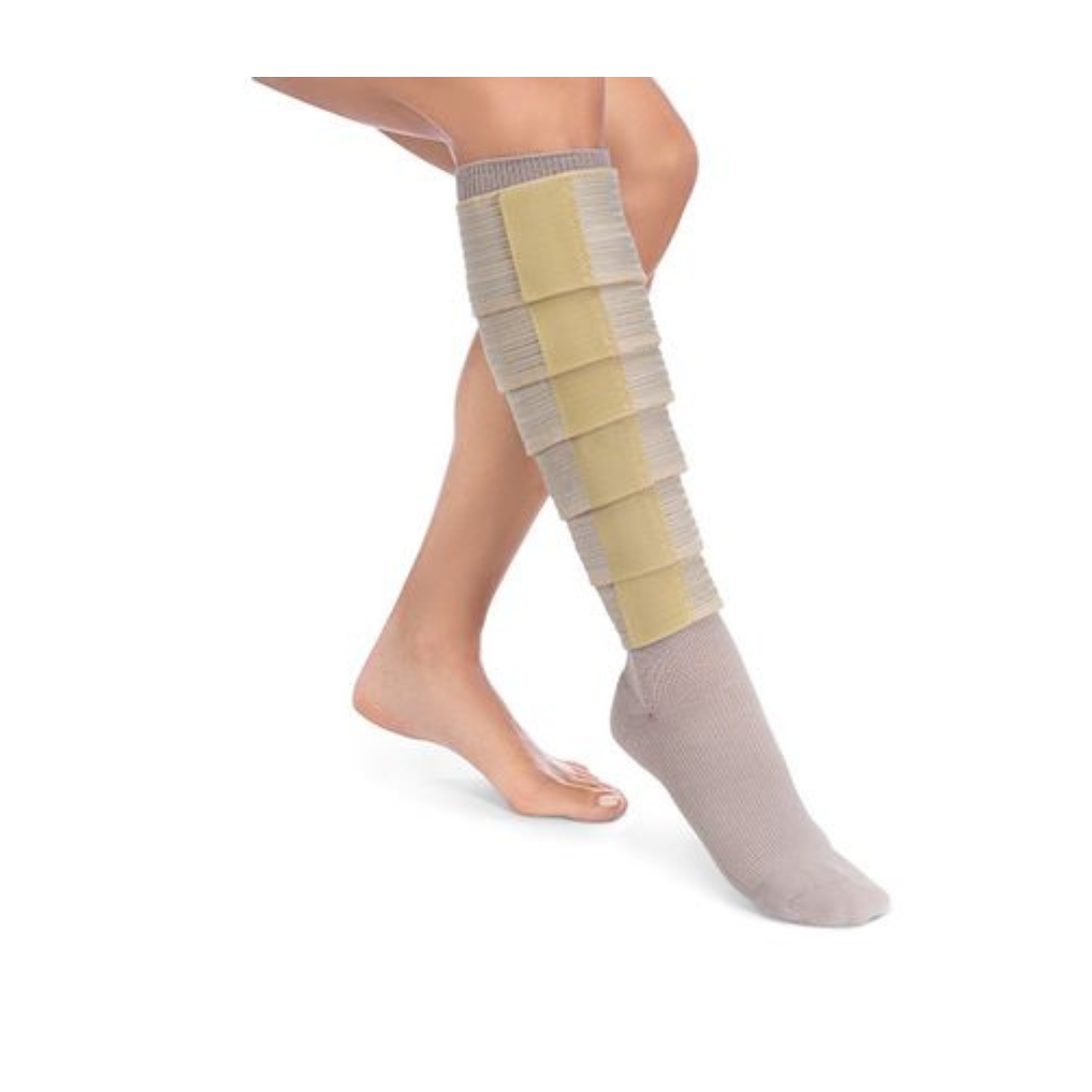 Jobst FarrowWrap Classic Ankle-To-Knee Wrap for Edema Management - Tan - Unisex - Senior.com Edema Management Wraps