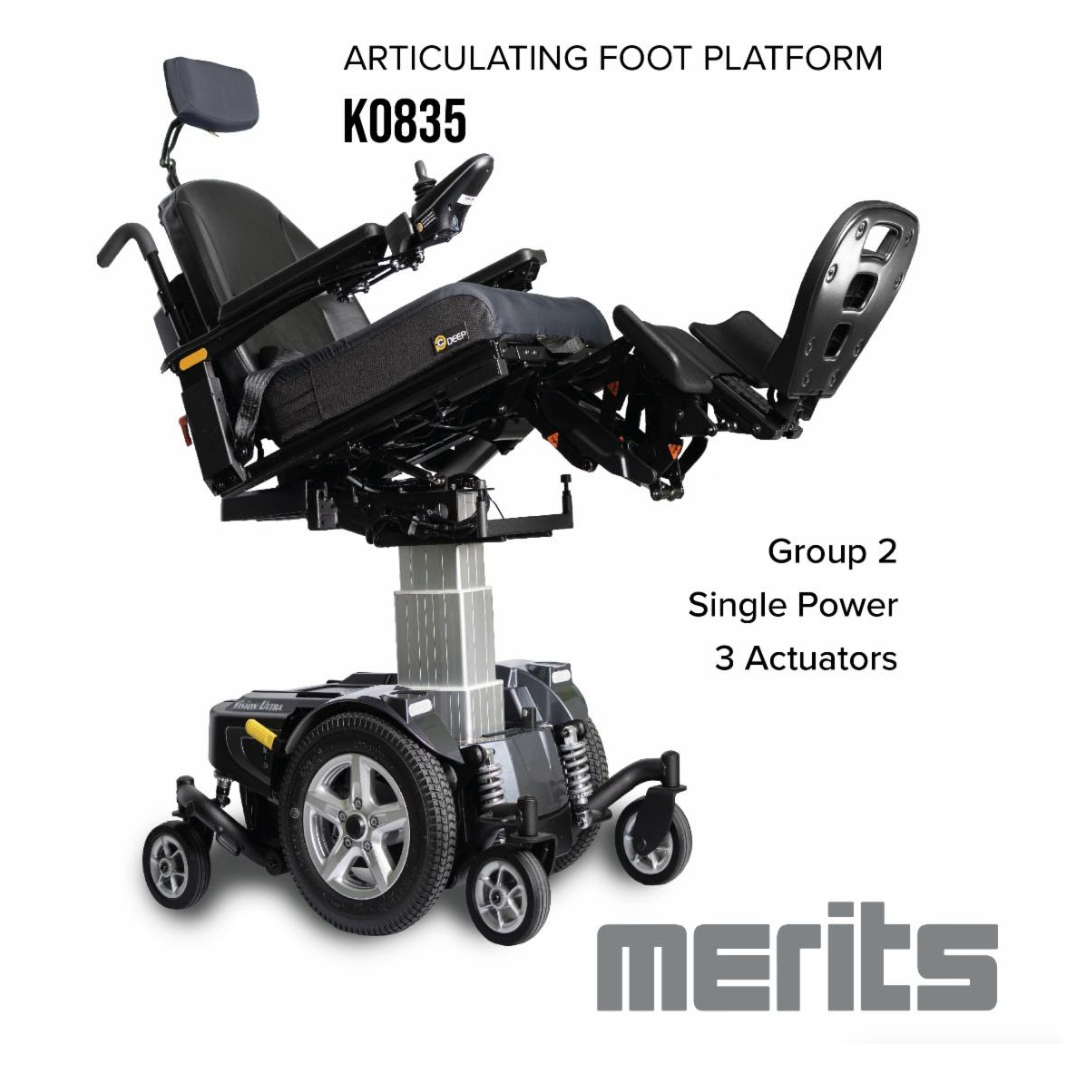 Merits Health Ultra-3 Actuator Power Chair with Elevating and Reclining Seat - Senior.com Power Chairs