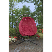 FlowerHouse Hanging Egg Patio Chairs with Stand - Indoor & Outdoor - Senior.com Hanging Chairs