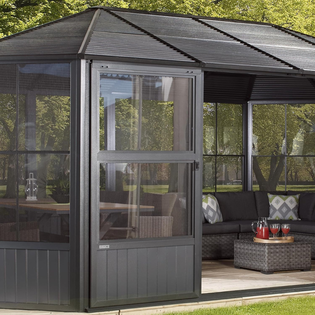 Sojag Charleston Solarium - Completely Enclosed Outdoor Living Shelter - Senior.com Solariums
