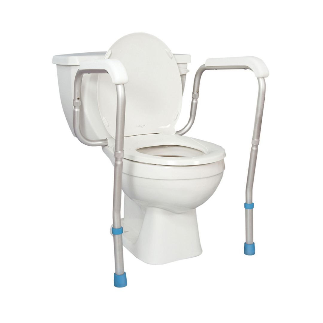 AquaSense Adjustable Toilet Safety Rails to Floor