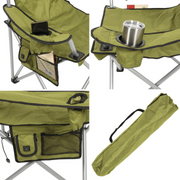 Camp & Go Heavy Duty Heated Quad Chair - Portable Heated Camping Chair