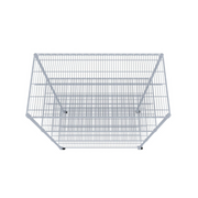 SafeRacks 4-Tier Wire Shelving Storage Racks on Wheels - 24” x 48” x 72” - Senior.com Storage Racks with Wheels