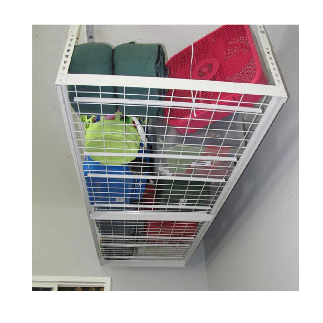 Saferacks – 3x8 Overhead Garage Storage Rack with Hook Set - Senior.com Storage Racks