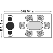 QuikShade Commercial C200 Straight Leg Pop-Up Canopy - 10 x 20 - Senior.com Canopies