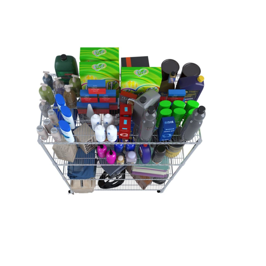 SafeRacks 4-Tier Wire Shelving Storage Racks on Wheels - 24” x 48” x 72” - Senior.com Storage Racks with Wheels