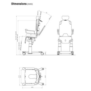 TR Equipment Battery Operated TR 1000 Rolling Shower Chair with Lift & Tilt Functions - Senior.com 