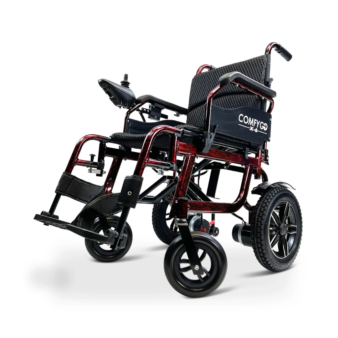 ComfyGo X-6 Lightweight Portable Electric Wheelchair - Senior.com Power Chairs