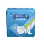 FitRight Protect Extra Protective Unisex Underwear - Case of 80 Large