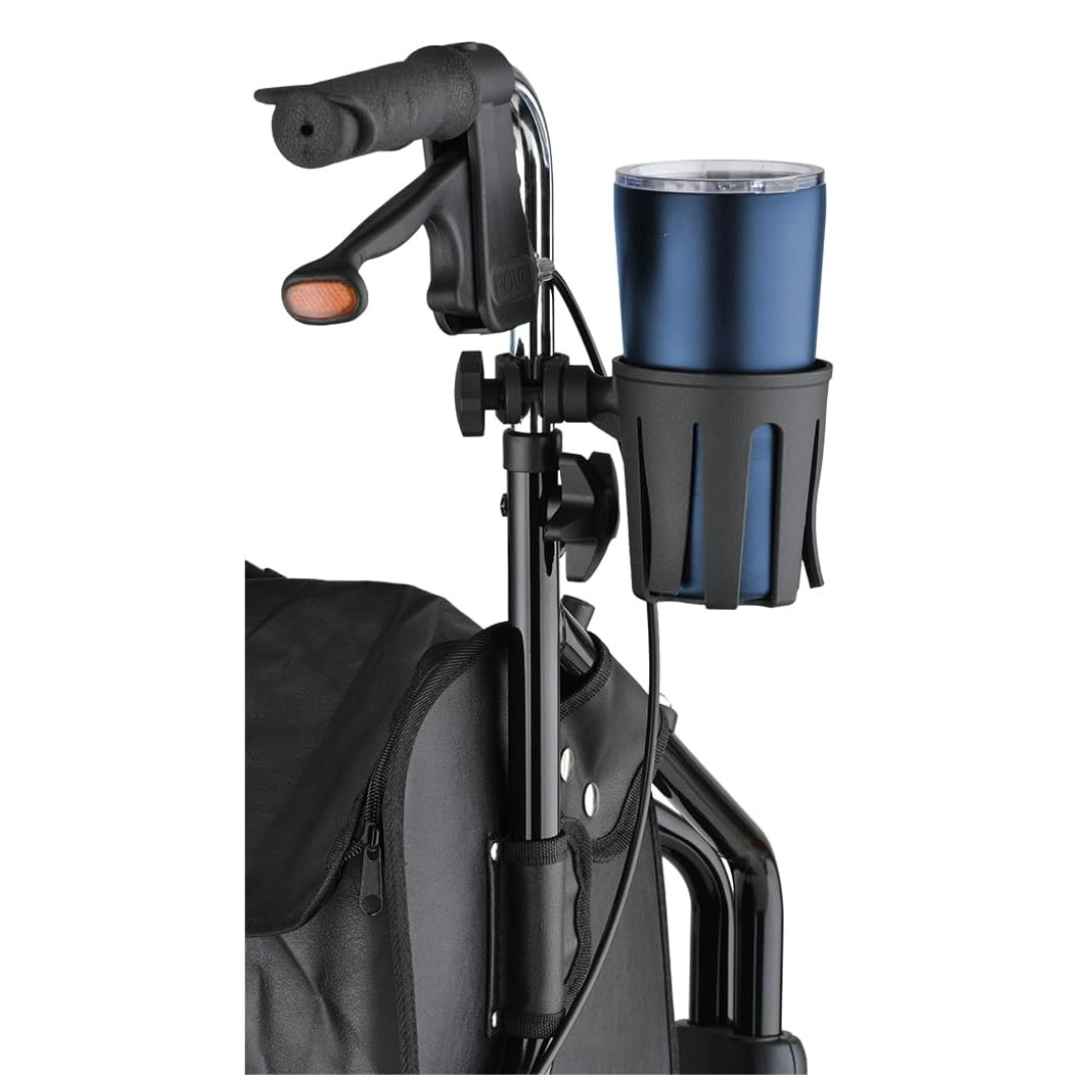 NOVA Medical Cup Holder For Walkers & Rollators with Round Narrow Tubing - Senior.com Cup Holders