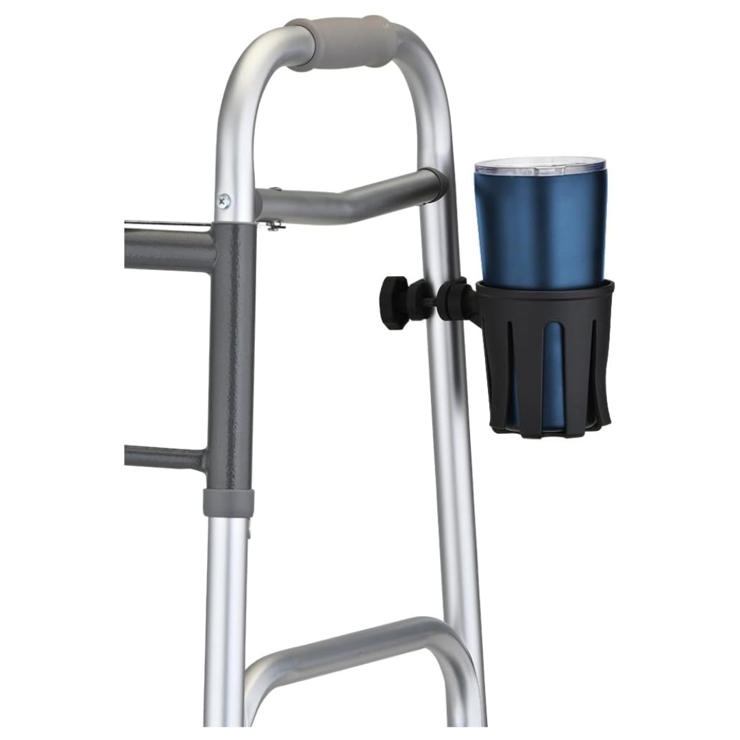 NOVA Medical Cup Holder For Walkers & Rollators with Round Narrow Tubing - Senior.com Cup Holders