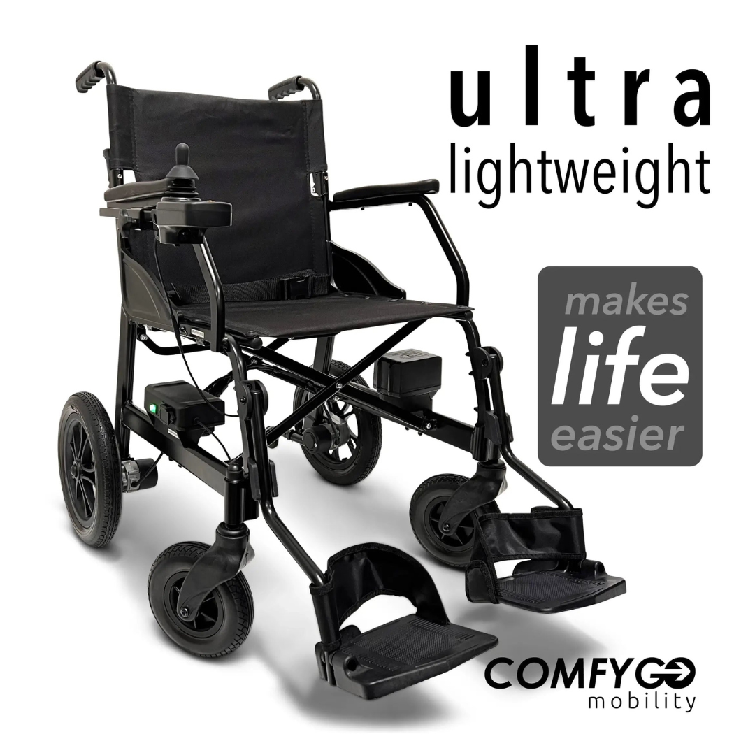 ComfyGo X-Lite Ultra Lightweight Foldable Electric Wheelchair For Travel