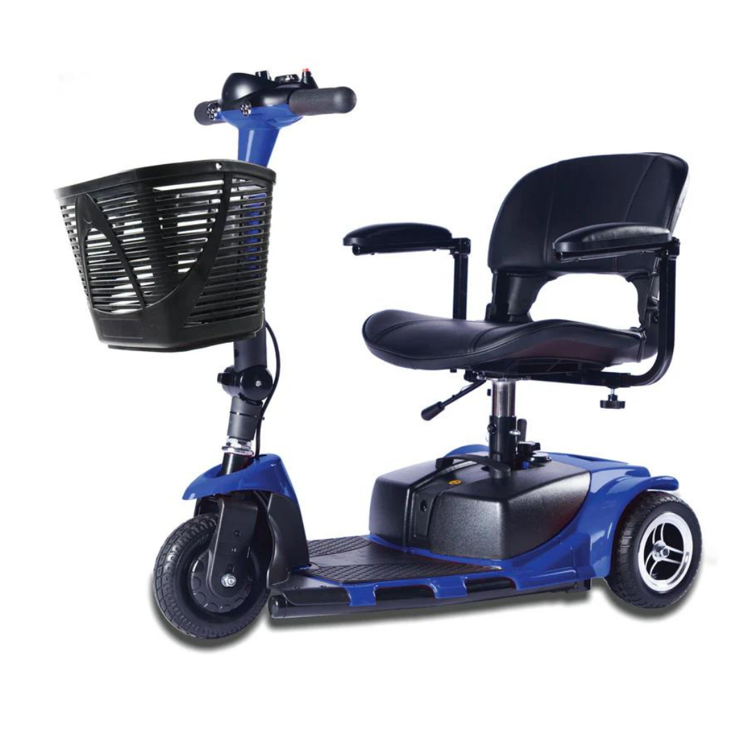 Zipr Roo 3-Wheel Mobility Scooter with Swivel Seat Blue