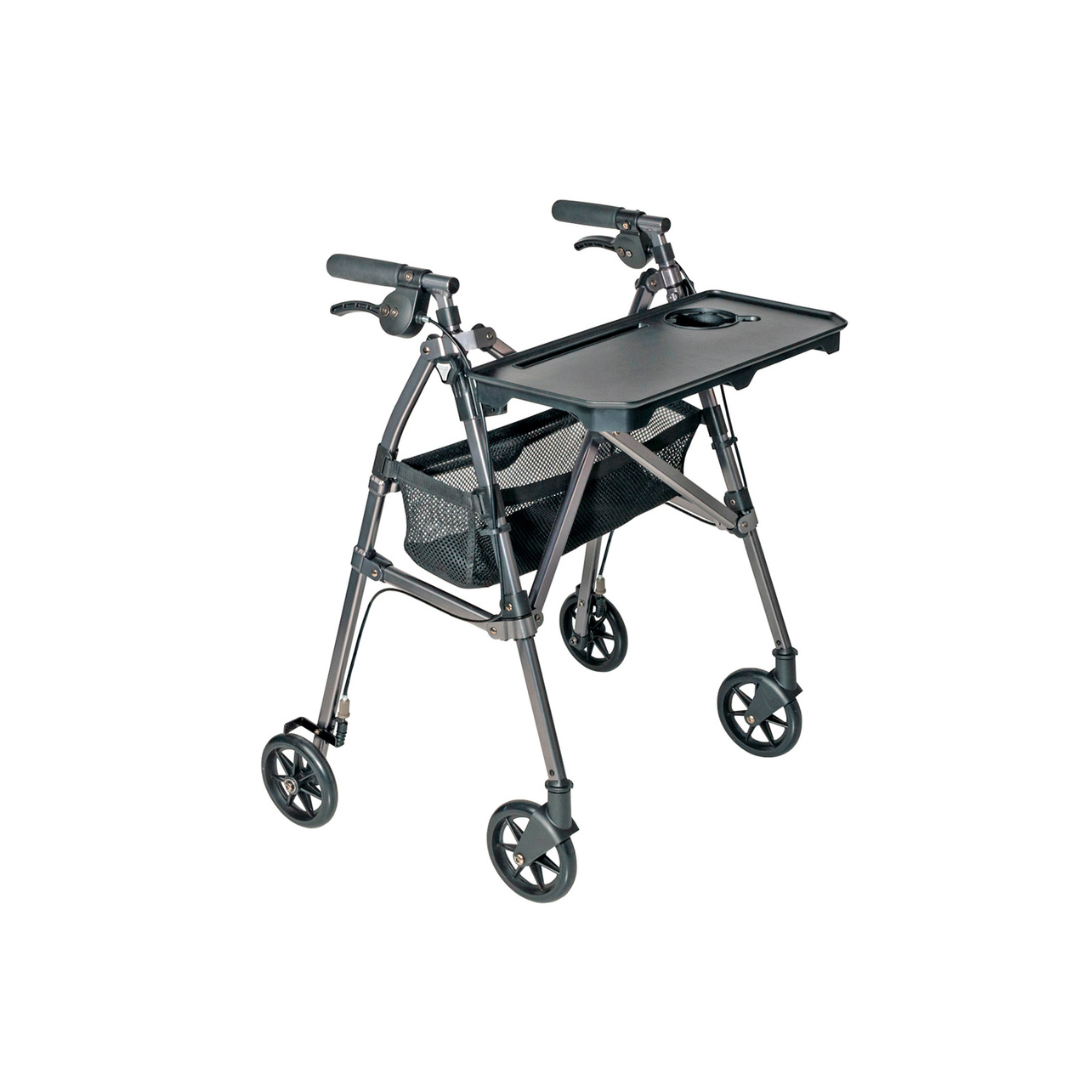 Stander Wonder Indoor Rollator with Tray - Folding & Super Lite - Senior.com 