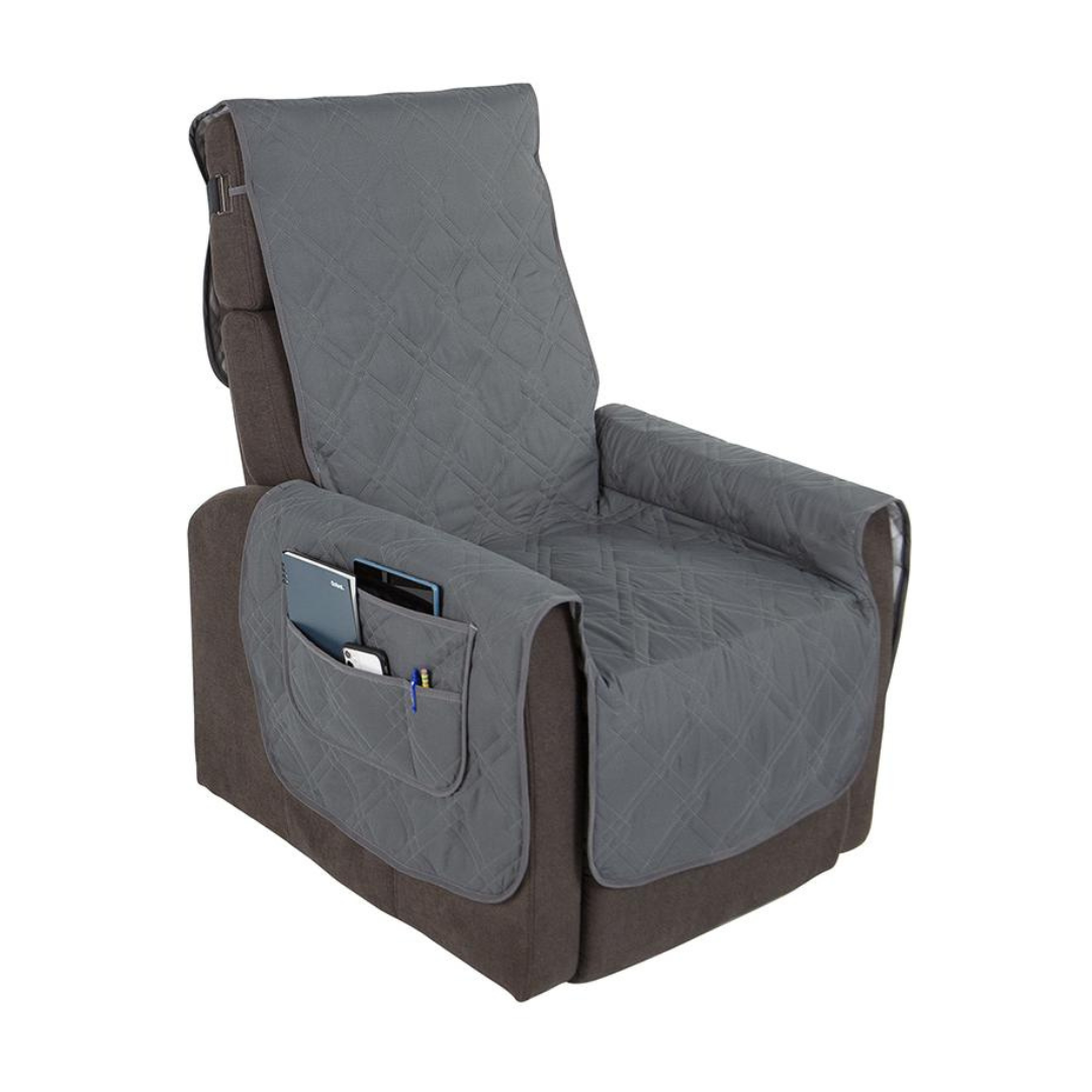 Vive Health Full Chair Washable Incontinence Pads with Side Storage Pouches - Senior.com Chair Pads