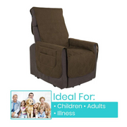 Vive Health Full Chair Washable Incontinence Pads with Side Storage Pouches - Senior.com Chair Pads