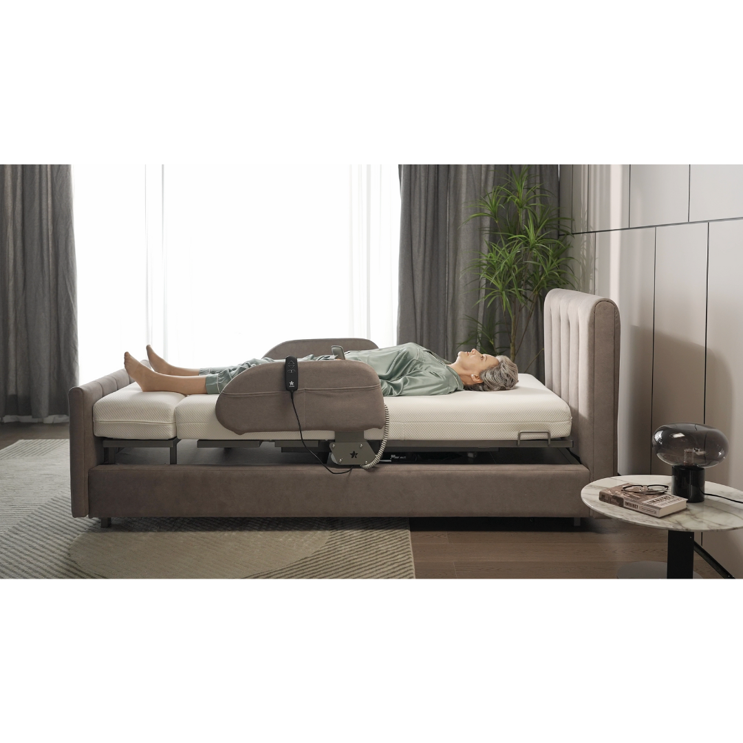 Charme Starsleep Orin Full Electric Rotating Bed Package with Stand Assist - Senior.com Full Electric Beds