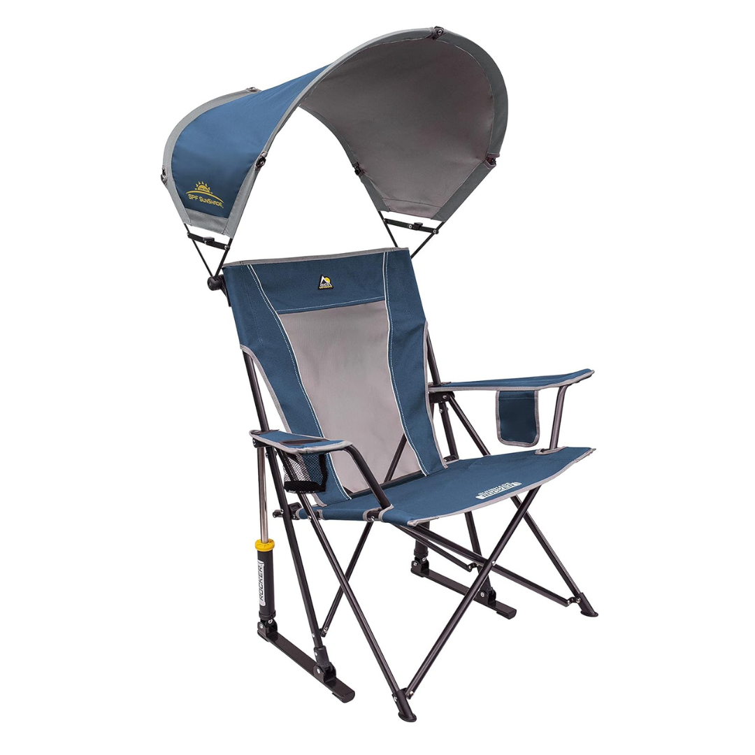GCI Outdoor SunShade Rocker - Portable Rocking Chair with Shade Cover