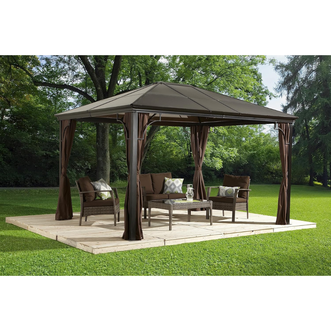 Sojag Sumatra All-Season Gazebo w/ Mosquito Netting - 10 ft. x 12 ft.