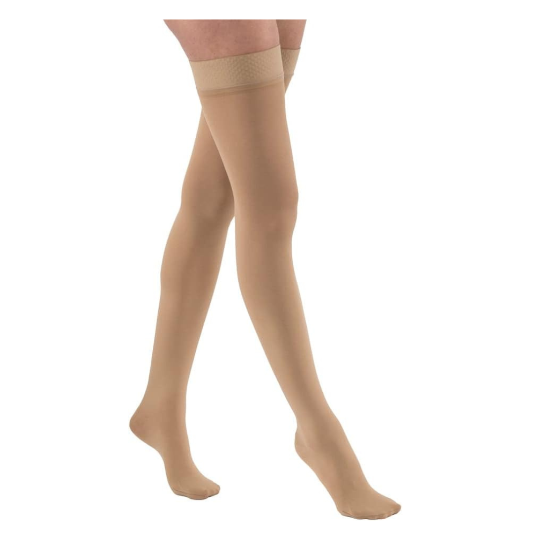 JOBST Relief Thigh High Closed Toe Silicone Compression Stockings - Class 30-40 - Senior.com Compression Stockings