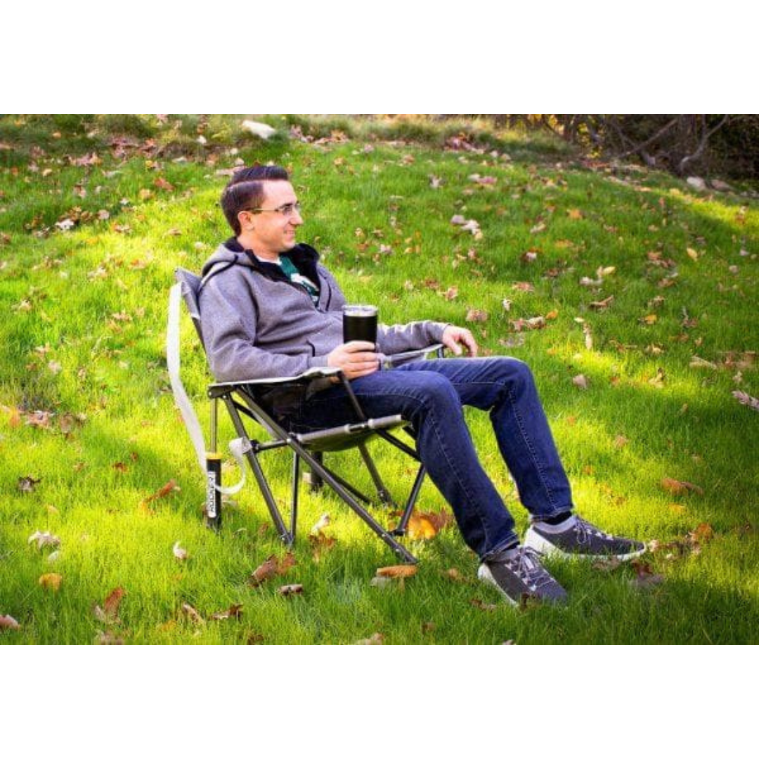 GCI Outdoor Kickback Rocker Folding Portable Camping Rocking Chair