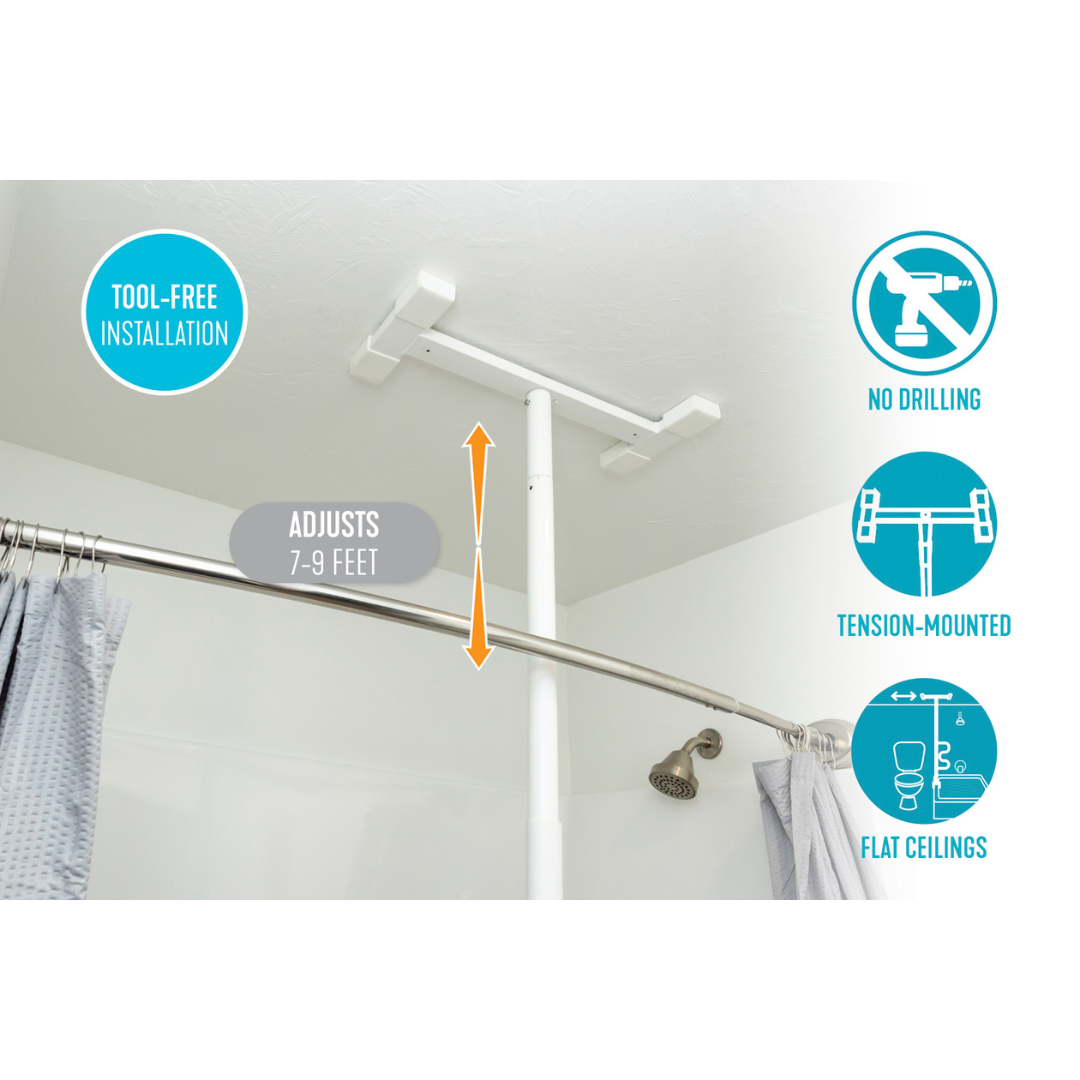 Stander Wonder Bathtub Security Pole - Tension Mounted Fall Prevention pole - Senior.com Security poles