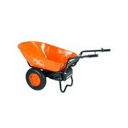 SuperHandy Electric Dualie Wheelbarrow - 24V 7Ah AGM Battery - Senior.com Wheelbarrows