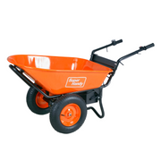 SuperHandy Electric Dualie Wheelbarrow - 24V 7Ah AGM Battery - Senior.com Wheelbarrows