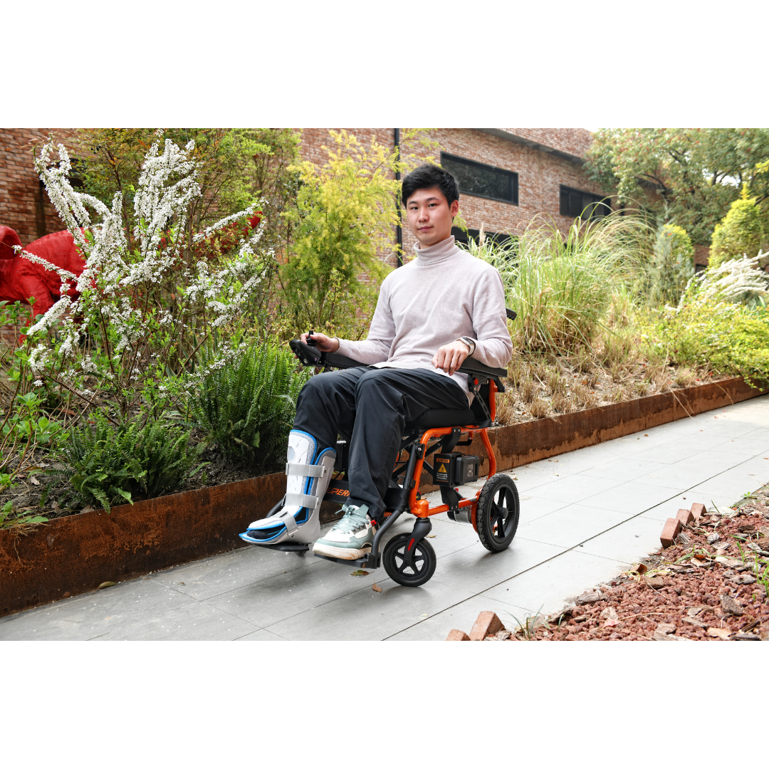 SuperHandy GoRide 2 Portable Electric Wheelchair - Airline Approved - Senior.com Power Chairs