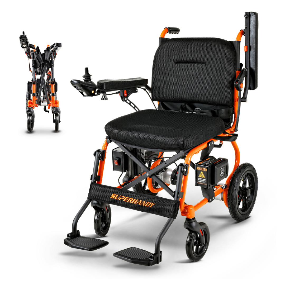 SuperHandy GoRide 2 Portable Electric Wheelchair - Airline Approved - Senior.com Power Chairs