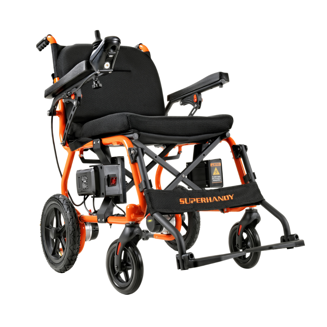 SuperHandy GoRide 2 Portable Electric Wheelchair - Airline Approved - Senior.com Power Chairs