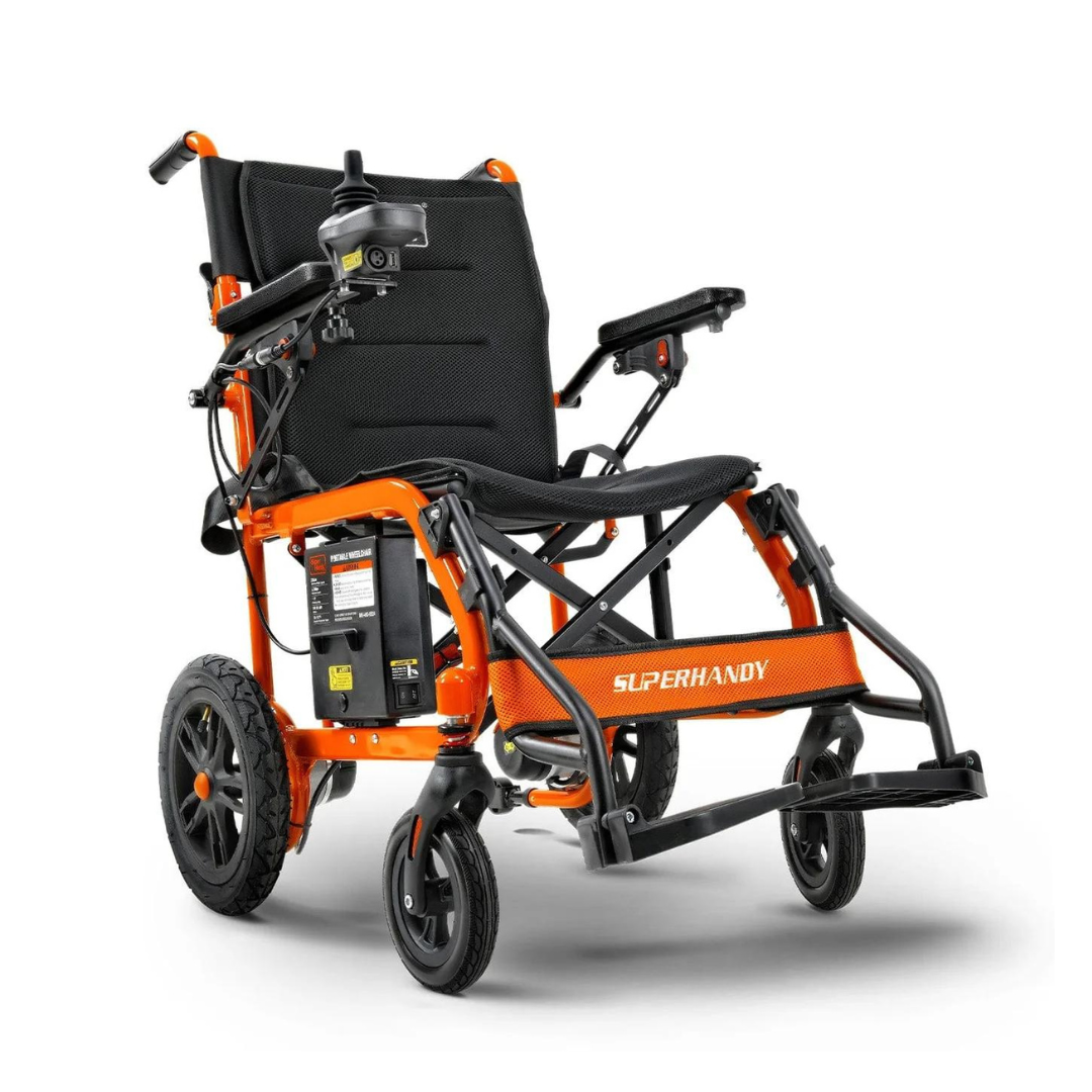 SuperHandy GoRide Electric Wheelchair - 24V 6Ah Battery - Only 39 lbs