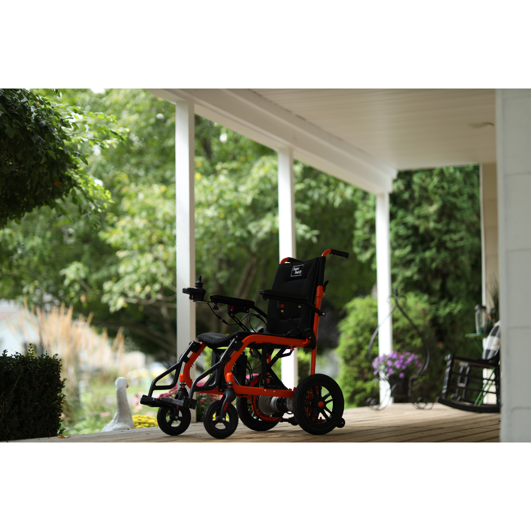 SuperHandy GoRide Electric Wheelchair - 24V 6Ah Battery - Only 39 lbs