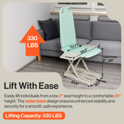 SuperHandy GoRise LT Portable Floor Lift - Extremely Lightweight (19 lbs) - Senior.com 