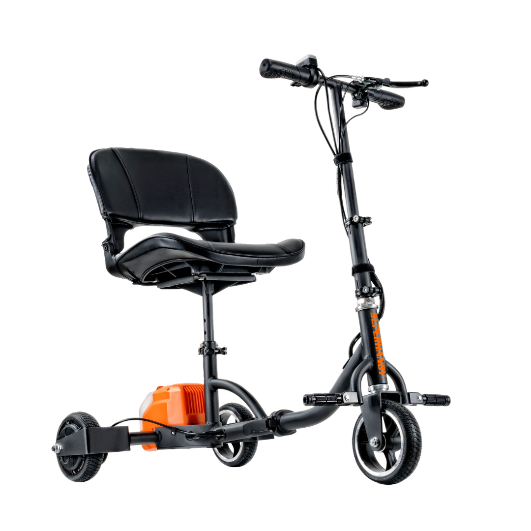 SuperHandy Passport Foldable 3 Wheel Mobility Scooter - 35 lbs - Senior.com Scooters