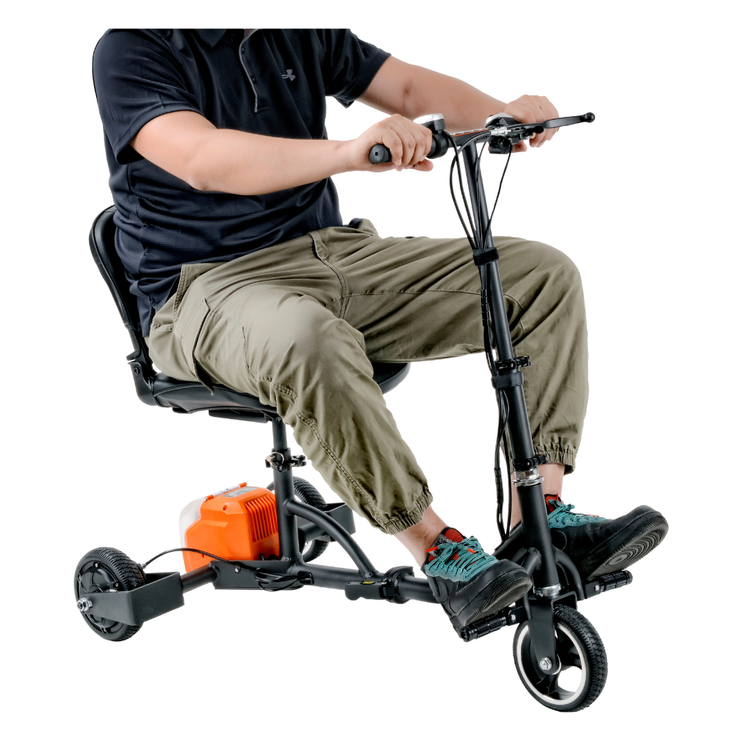 SuperHandy Passport Foldable 3 Wheel Mobility Scooter - 35 lbs - Senior.com Scooters