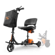 SuperHandy Passport Foldable 3 Wheel Mobility Scooter - 35 lbs - Senior.com Scooters