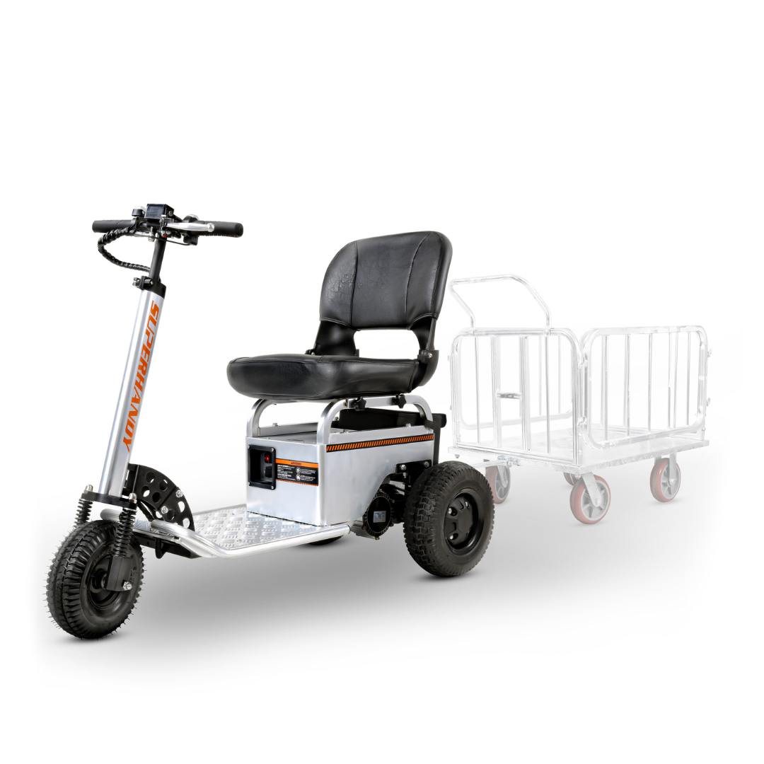 SuperHandy Tugger Electric Utility Tow Tractor - 2600 lbs Towing Capacity GUO098 - Senior.com Utility Carts