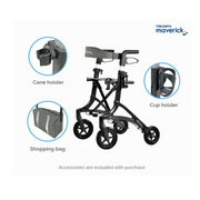 Triumph Mobility Maverick Carbon Fiber Rollator - Only 13.8 lbs - Senior.com Rollators