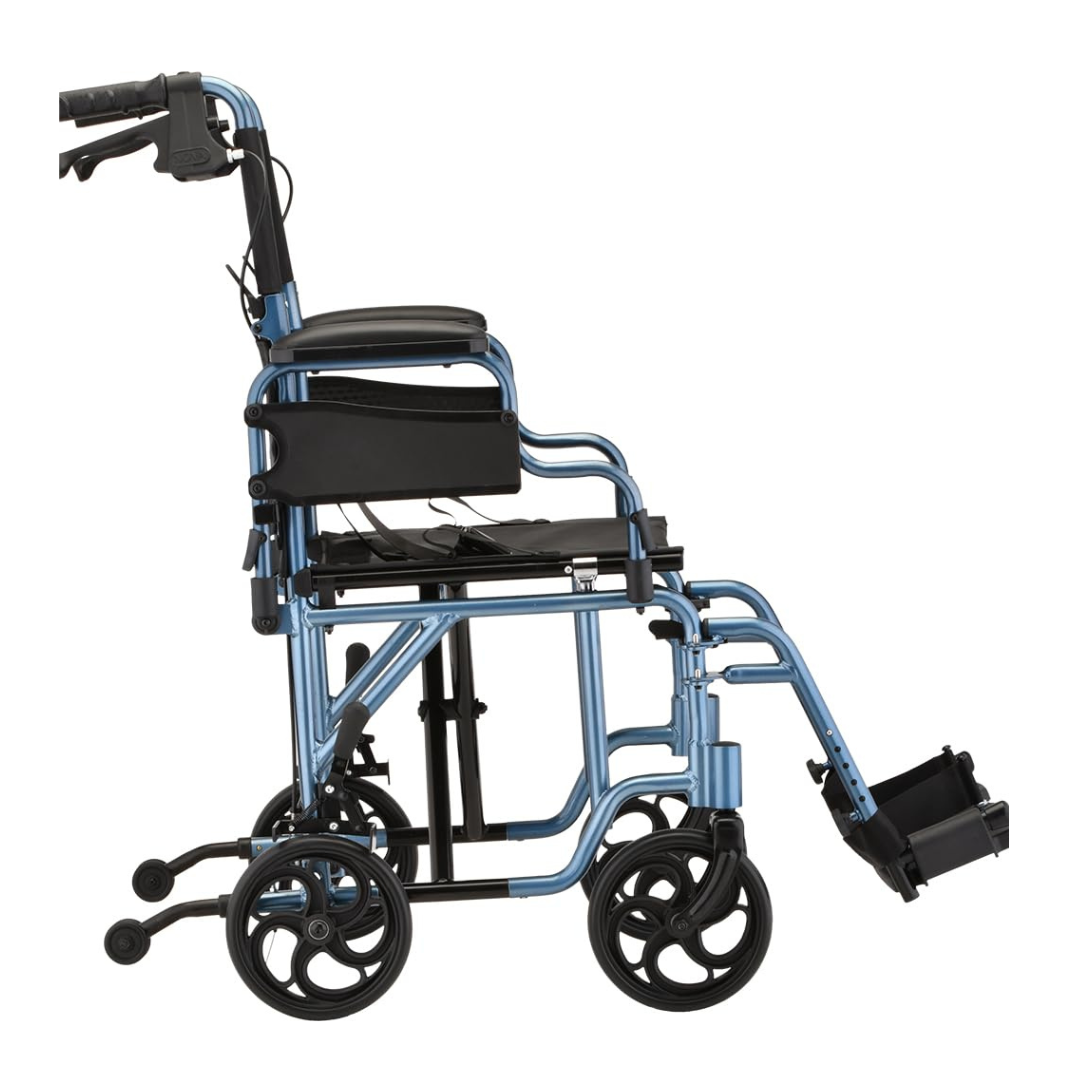 Nova Medical Aluminum Lightweight Transport Chair with Flip-Up Desk Arms - Senior.com Transport Chairs