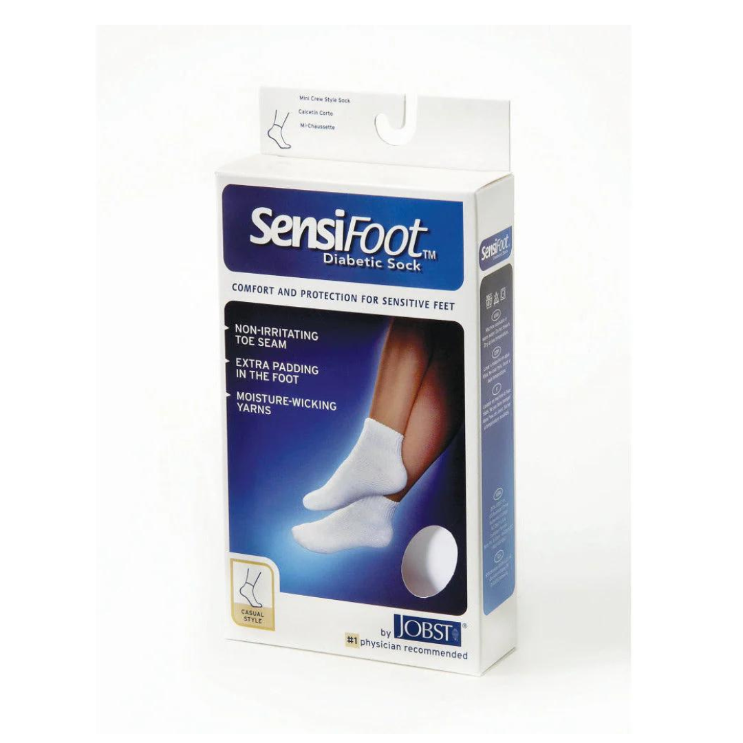 JOBST® Sensifoot Unisex Mini-Crew Diabetic Compression Socks 8-15 mmHg - Senior.com Diabetic Socks