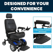Vive Health Electric Power Wheelchair Model V - Senior.com Power Chairs