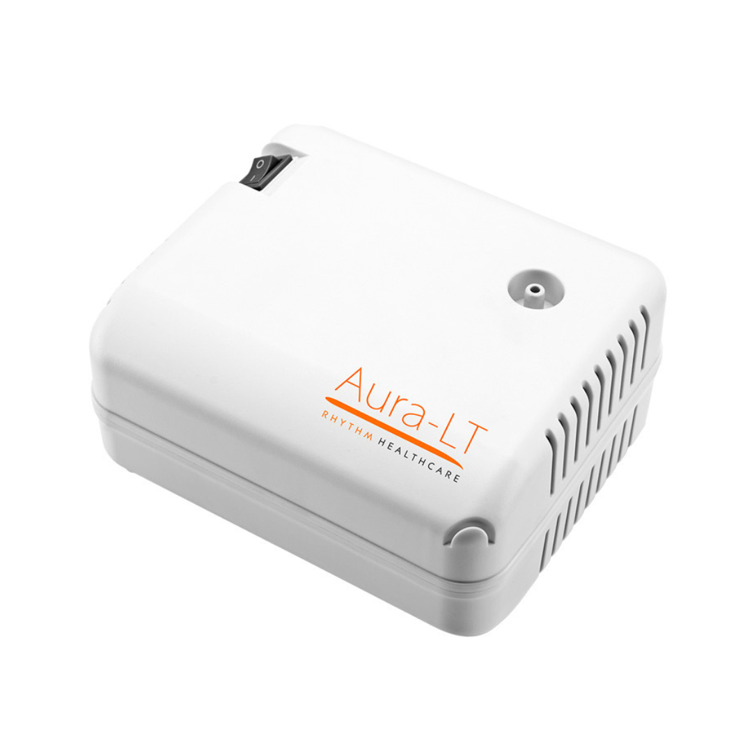 Rhythm Aura-LT Portable Aerosol Machine with Reusable & Disposable Nebulizer Kit - Senior.com Nebulizers