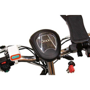 Ewheels Sporty 3-Wheeled Long Range Black Electric Scooter with Swivel Seat EW-20 Tiller