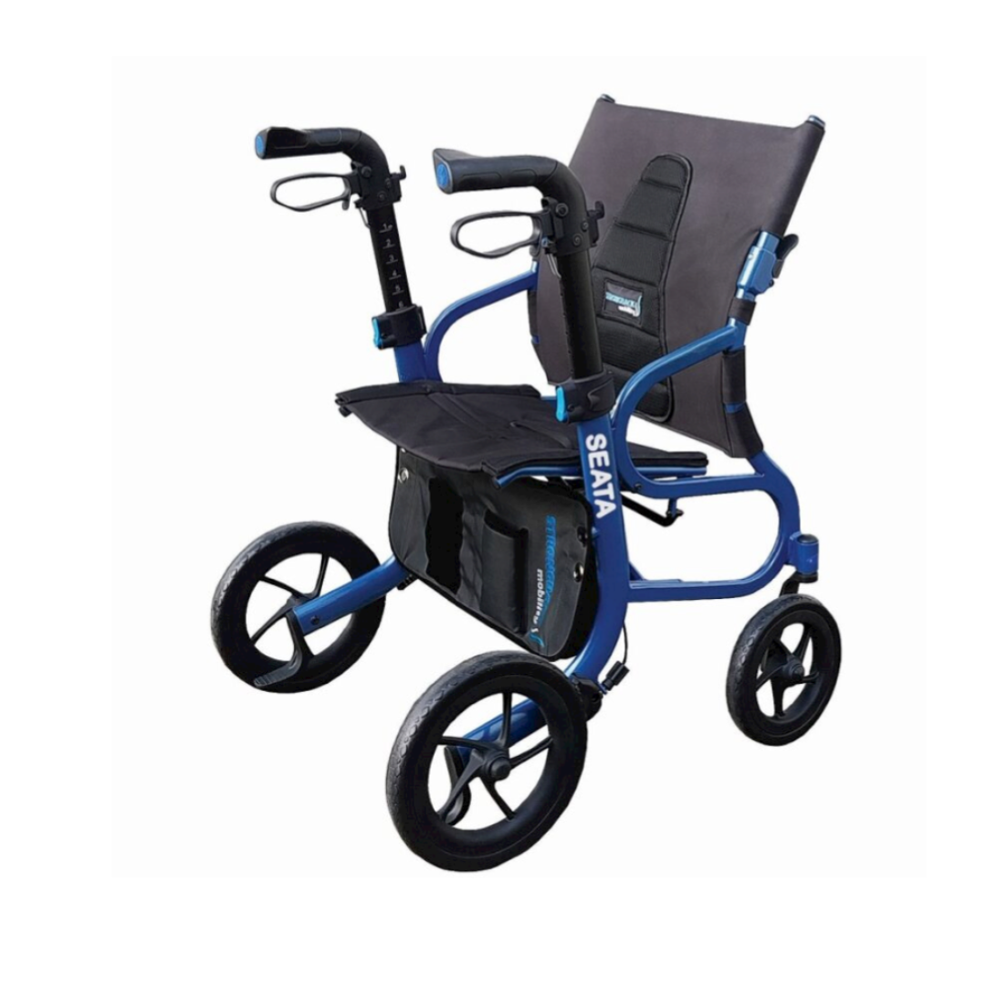 Strongback Mobility SEATA Rollator - Lightweight with Ergonomic Back Support - Senior.com Rollators