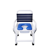 Mor-Medical Seamless Infection Control 5-in-1 Bathing Rolling Commode Shower Chair - Senior.com Shower Chair Commode